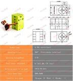 Geekservo 0.7KG/2KG Programmable Servo 360 Degree Dual-shaft Building Blocks Motor for Micro:bit compatible with Legoeds Bricks