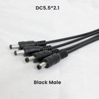 22AWG DC Connector 5.5x2.1mm Male/Female Power Cable Jack 15cm 5-12V Power Adapter Extension Wire For LED Strip Light CCTV