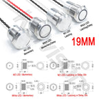 IP68 Piezo Switch 12/16/19/22/30mm Latching Waterproof Metal Touch Switch Stainless Steel Momentary Piezoelectric Ceramic Switch