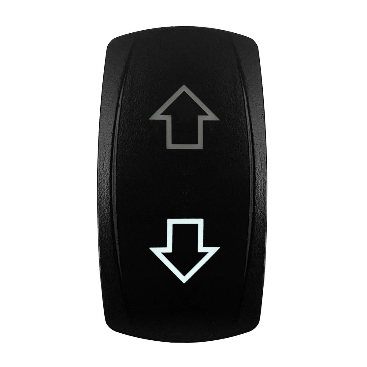 12V Arrow Up Down Rocker Switch White Led 7Pin On-Off-On, Momentary (On)-Off-(On) Toggle Switch Waterproof DPDT Button Switch