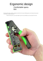 RJ45 CAT5 CAT6 CAT6A CAT7 Crimper Crimping Hand Tools Network Clip Networking Stripper RG45 Ethernet Cable Crimp Clamp Tongs Cut