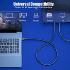SAMZHE CAT6 Round Ethernet Cable RJ 45 Network Cable Patch Cord for Laptop Router RJ45 Internet Cable for Gaming Home Office