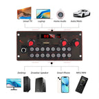 10W Bluetooth 5.0 Amplifier Board, MP3 Decoder Module with USB/AUX/FM Radio/Recording for DIY Speaker