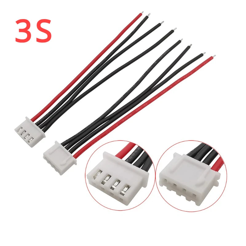 JST-XH2.54mm 1S 2S 3S 4S 5S 6S 8S Lipo Battery Balance Charger Cable B6 Connector Plug Wire 22AWG 10cm 15cm 20cm 30cm