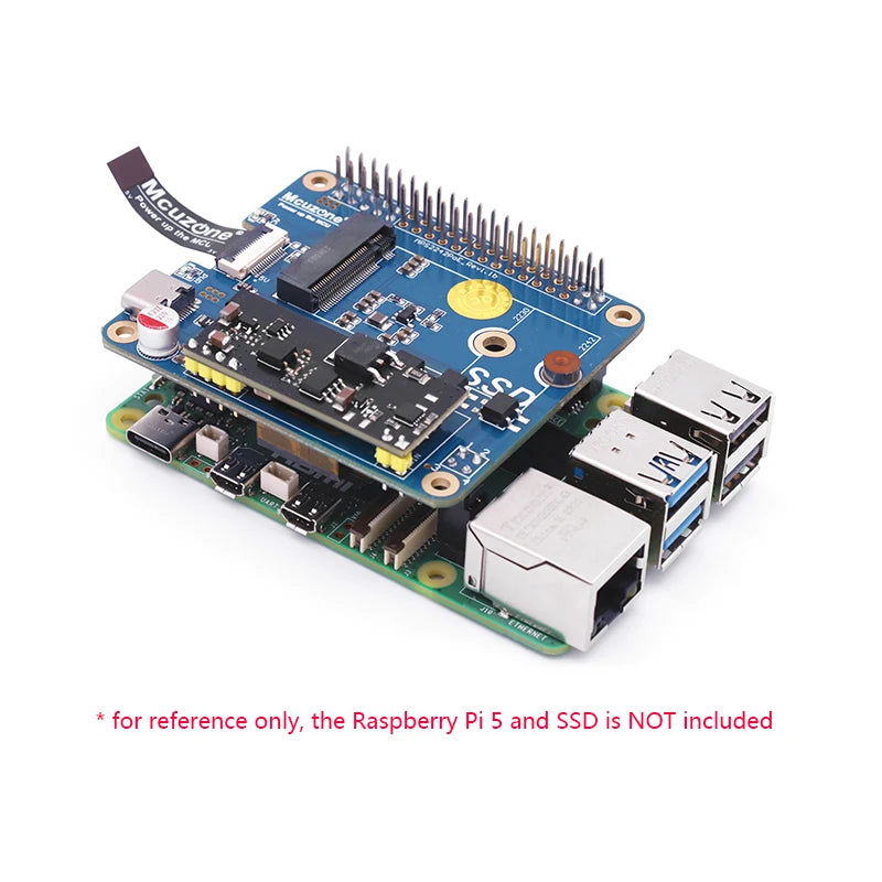 New MPS2242-POE(A) POE Powered NVME SSD HAT For Raspberry Pi 5 Support 2230/2240 SSD