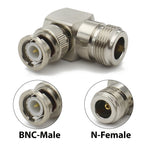 RF Coaxial Connector L16 N To BNC Male Female Connector 90 Degree Right Angle Adapter RF Transmission Cable Wire Terminals
