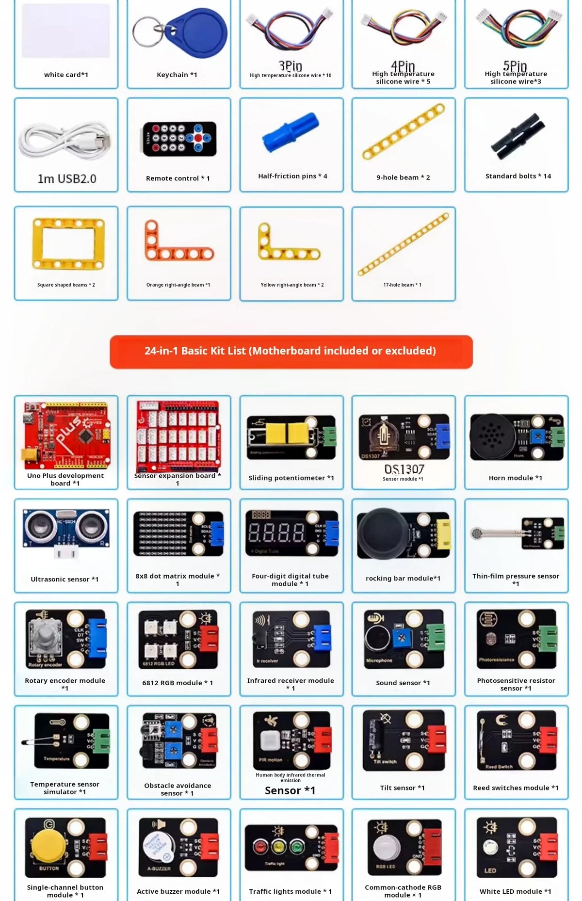 Arduino UNO R3 Starter Kit Scratch Programming Learning Set DIY Electronics STEM Education Board