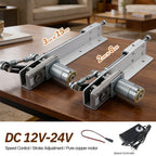 12V/24V DC Linear Reciprocating Motor Adjustable Stroke with Power Supply Telescopic Push Pull Actuator for DIY Automation