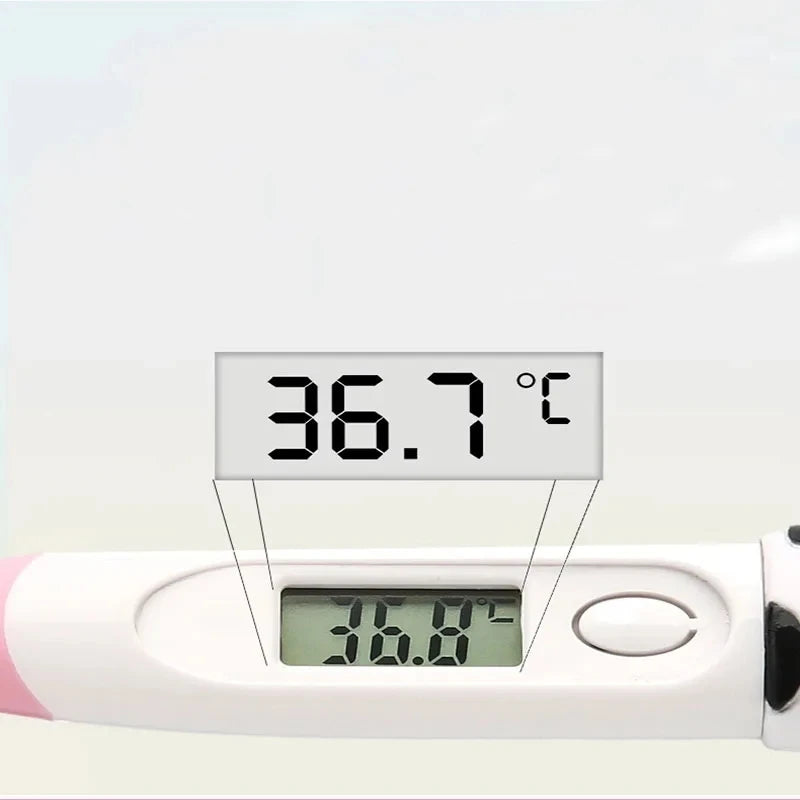 Hot Selling Cute Animal Digital Thermometer Waterproof Flexible Tip Fast Accurate Reading Baby Oral Armpit Temperature Checker