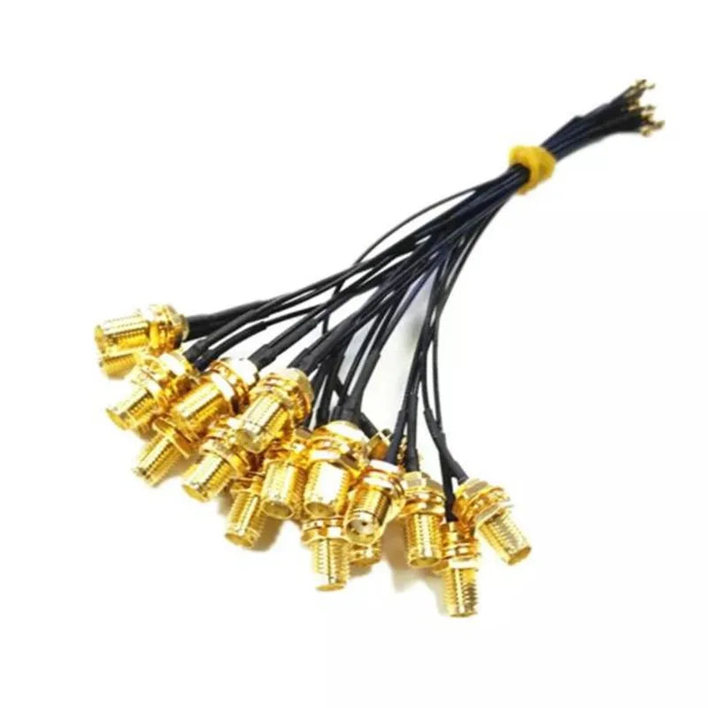 5piece SMA Connector Cable Female to uFL/u.FL/IPX/IPEX RF Coax Adapter Assembly RG178 Pigtail Cable 1.13mm