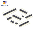 10PCS 2.54mm Pin Header Male Single Row 40 Pin 2.54mm Round Pin Connector 1x2p 3p 4p 5p 6p 7p 8p 9p 10p 12p 20p 40P