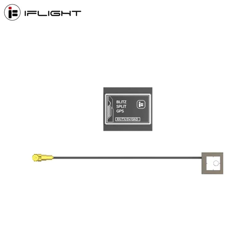 iFlight BLITZ SPLIT GPS Defender25, UBLOX M10, 10Hz, Onboard LNA, 3.3-5.5V, Split Antenna, Built-in Flash for FPV RC Racing