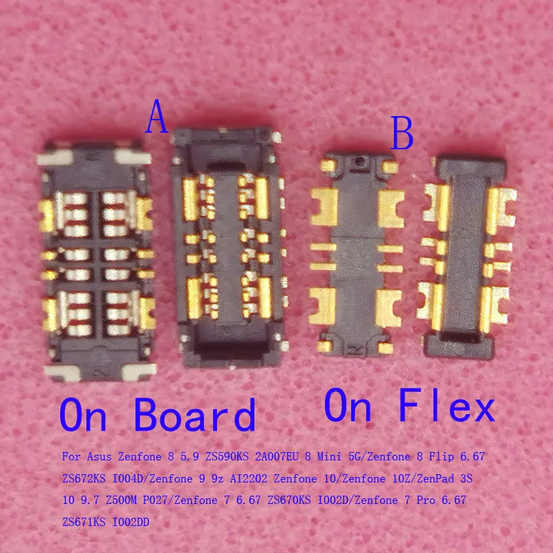 1-10Pcs FPC Connector Battery Flex Plug For Asus Zenfone 9 9Z 8 Mini Flip 7 Pro 10 10Z ZenPad 3S ZS672KS ZS670KS ZS671KS ZS590KS
