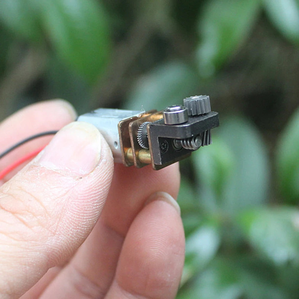 3D Printing Pinter Pen Engine DC 3V-3.7V 9.5RPM Worm Full Metal Gearbox Micro N20 Gear Motor Right Angle Output