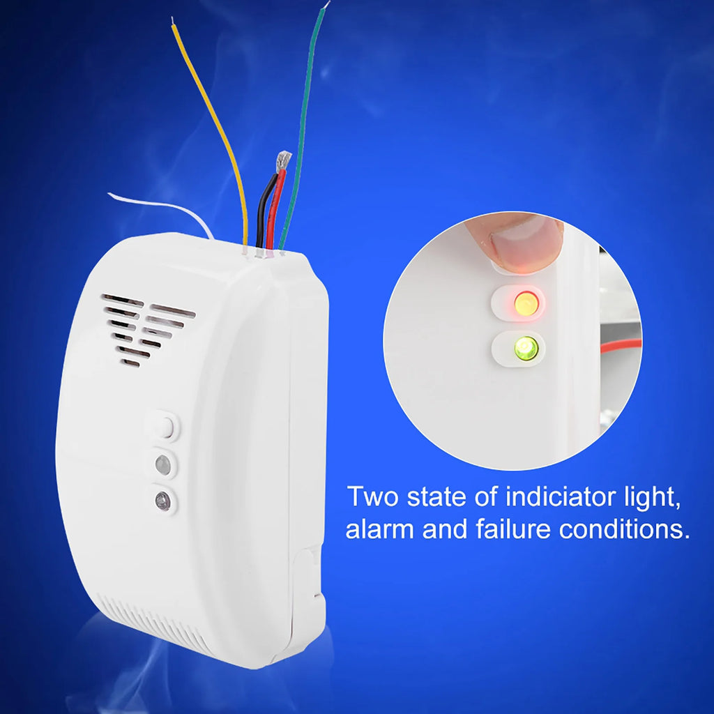 12V Gas Detector Natural Gas Alarm Sensor Propane Butane LPG Natural Motor Home Marine