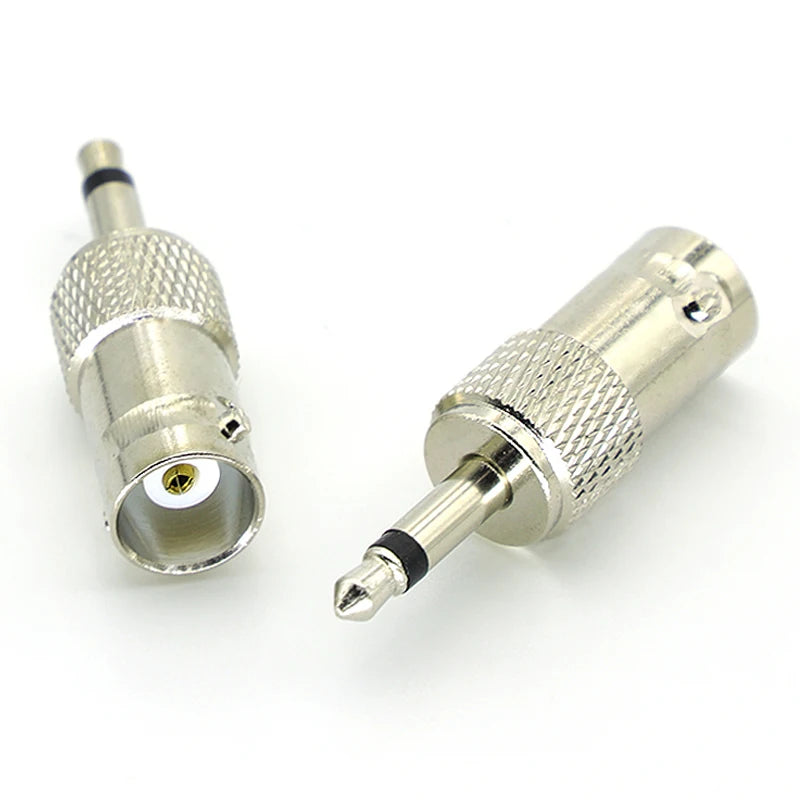 1-5Pcs High-quality Q9 BNC Connector Socket BNC Female to 3.5mm Mono 1/8" Male RF Coaxial Adapter Connectors