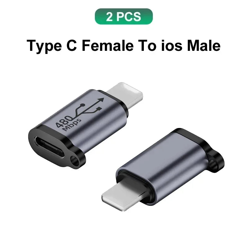 USB C Adapter Type C To Micro To Mini USB Female Converters for IPhone 14 13 Xiaomi Samsung for Lightning Male Charger Adapter