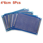 5/10Pcs Prototype BoardsBlue Circuit Perfboard 3x7cm 4x6cm 5x7cm 7x9cm Double Sided Circuit Boards DIY Electronic Kit  PCB New