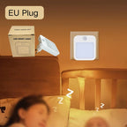 Night Light Motion Sensor LED Light Plug/Rechargeable Lamps Children'S Night Light Wireless Night Lamp for Bedside Table Bedroom