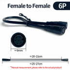 4/10Pcs M8 2 3 4 5 6 Pin Electric Bicycle Butt Joint Plug Waterproof for Ebike Display Cable Female Male Optional Connector 25CM
