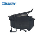 10Pcs UK5-HESI Screw Din Rail Terminal Block Fuse Holder 5*25mm 24V/220V LED With Disconnect Lever Wire Electrical Connector