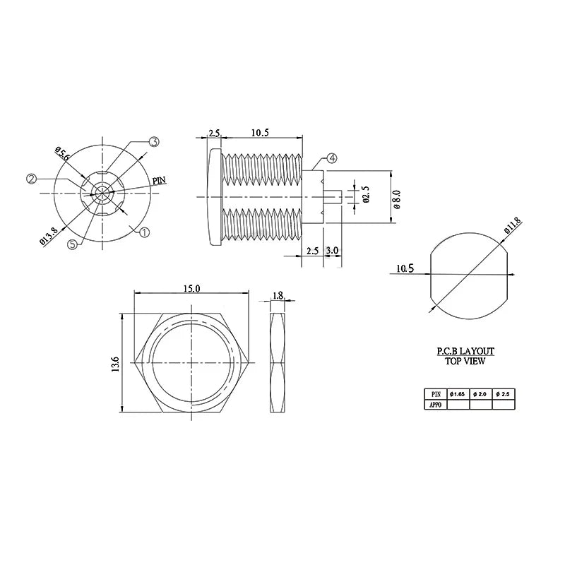5/10Pcs DC Power Jack 5.5x2.5mm / 5.5x2.1mm Female Panel Mount Socket Connector, Large Current Charging Port for Electronics