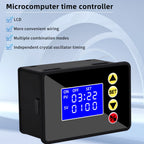 Time Timer Microcomputer Time Controller AC 110-220V DC 12V 24V Hour Counter LCD Digital Display Programmable Timer Timegrapher