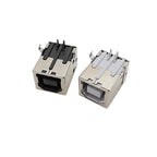 5Pcs USB Type B Female Socket Printer Data Interface Connector Repair Jack Port Right Angle 4Pin PCB DIP USB B Soldering Adapter