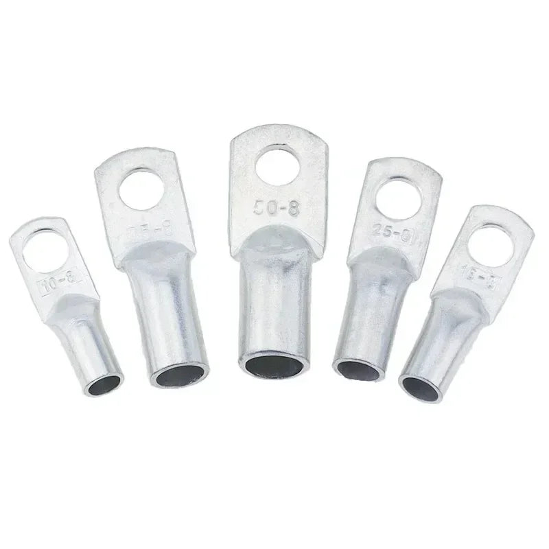 JG Copper Terminal Crimp Terminal Ring Lug Tin Plated Terminal For Connection Electric Cable Power M6 M8 M10 M12 Solid Connector