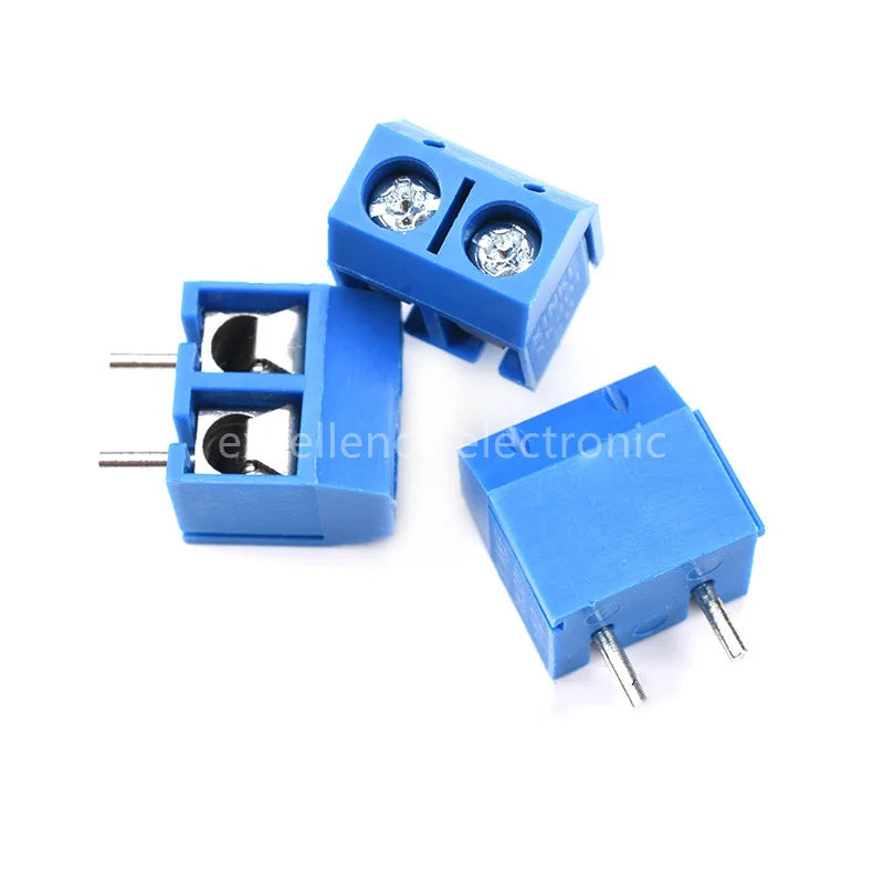 10-100Pcs PCB Terminal Block Connector Pitch 5.0mm KF301 Straight Pin 2P 3P Screw PCB Terminal Blocks Connector Assortment Kit