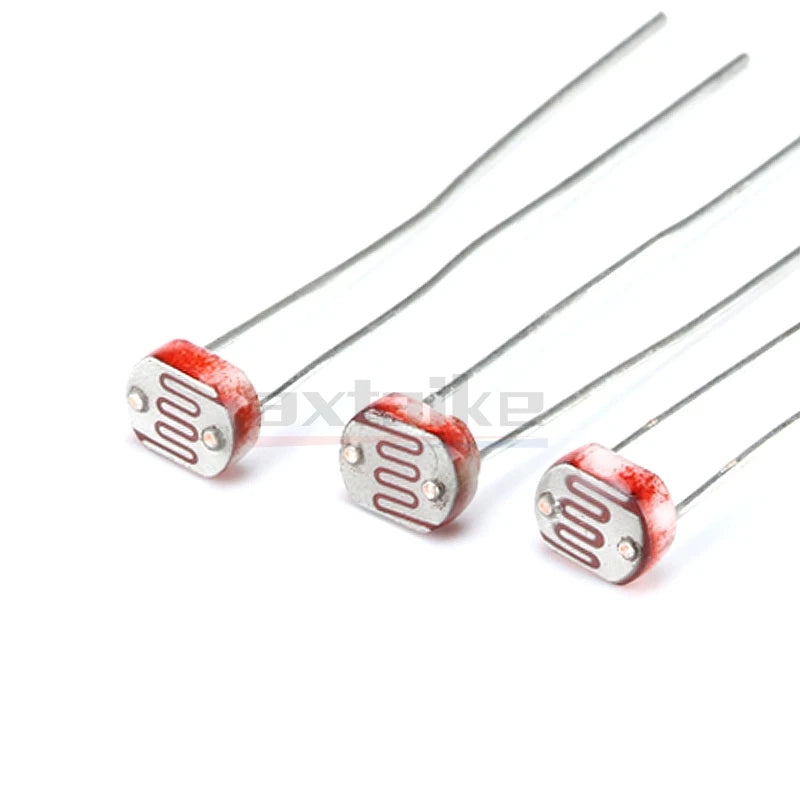 20PCS GL5506 GL5516 GL5528 GL5537 GL5539 GL5549 5mm Photoresistor Light-dependent Resistor LDR Light Detection Switch Sensor
