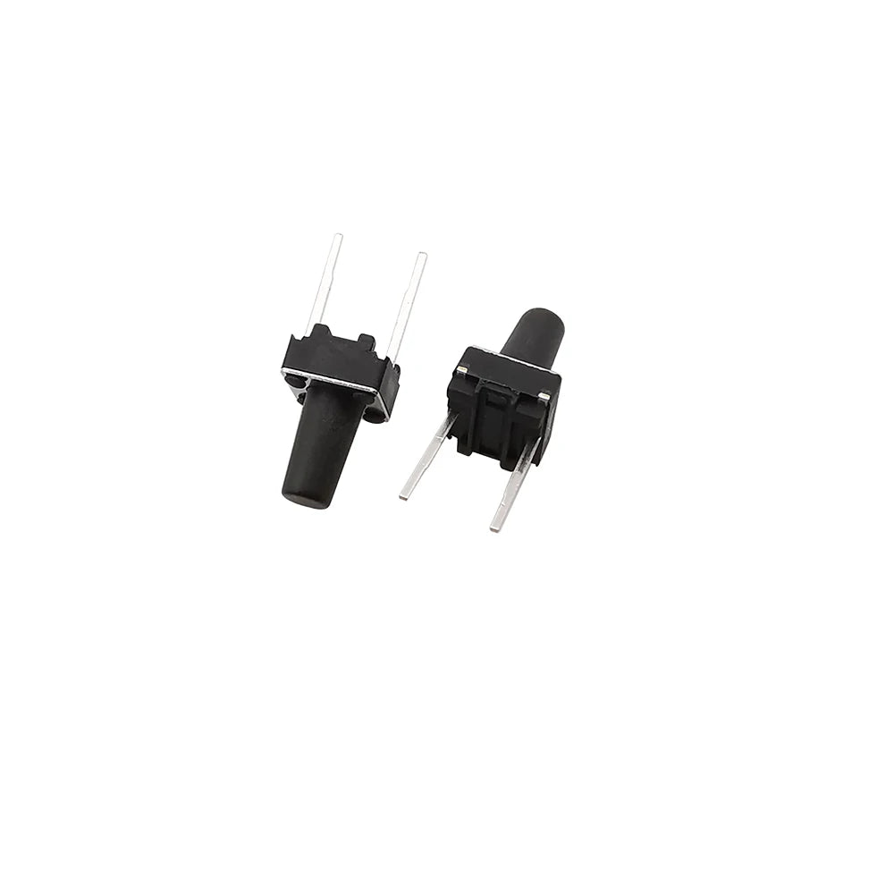 50Pcs 6x6mm Tactile Tact Micro Mini Push Button Switch PCB Panel Momentary Self-reset DIP 2 Pin Tact Switch 6x6x4.3/5/6/7/8/9mm