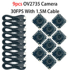 3pcs OV2735 USB Camera 100° No Distortion 30FPS for Autodarts.io Dart Scoring Raspberry Pi Mac Linux