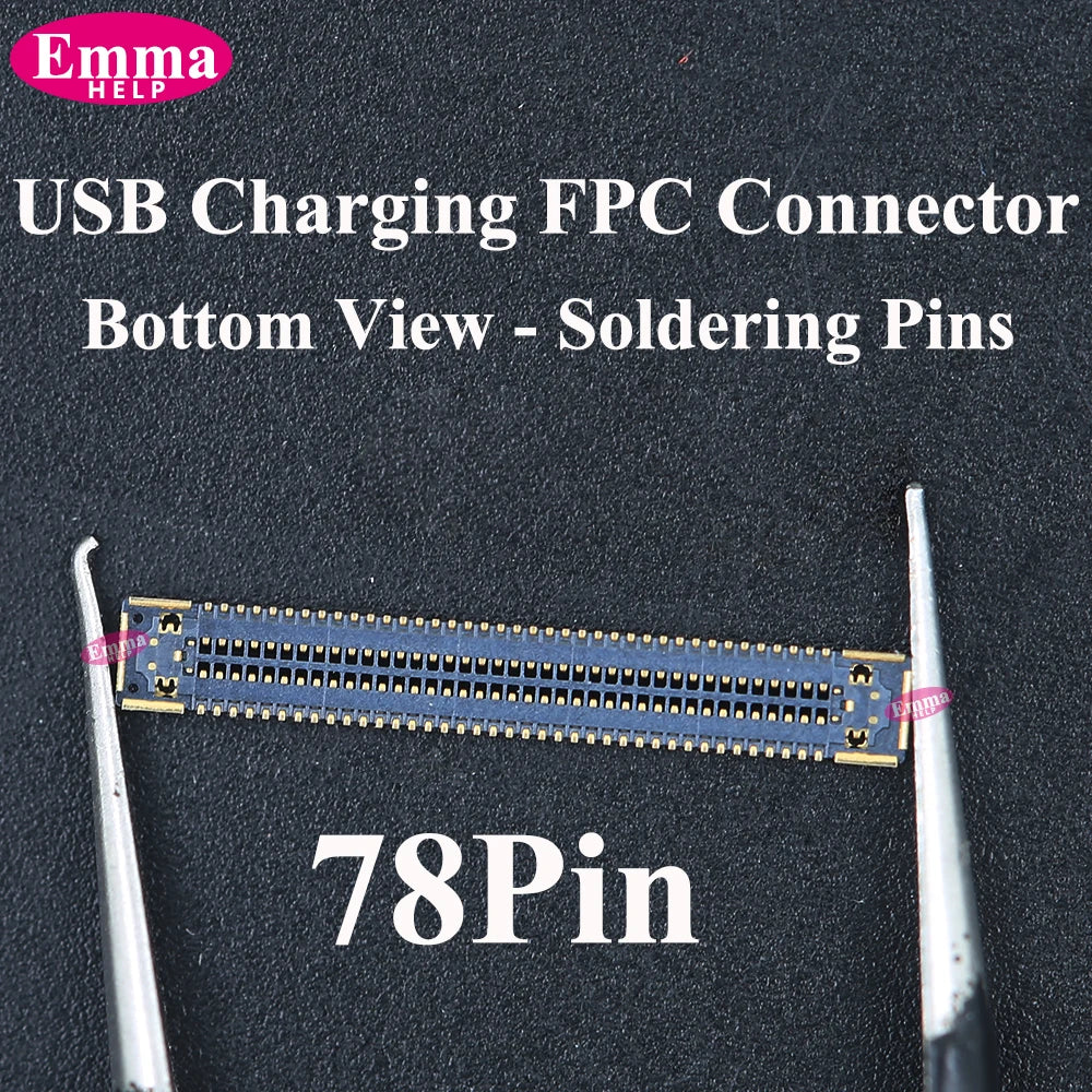 10pcs Charging FPC on MainBoard for Samsung A12 A22 A52 A55 A56 A13 A33 A34 A51 A71 A40 A80 A21S A05 A06 A07 FPC Connector Port