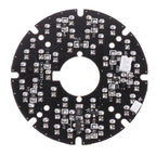 48PCS IR LED 850NM Illuminator Board – 60mm Night Vision Light for CCTV Surveillance Camera Housing, 50° Viewing Angle