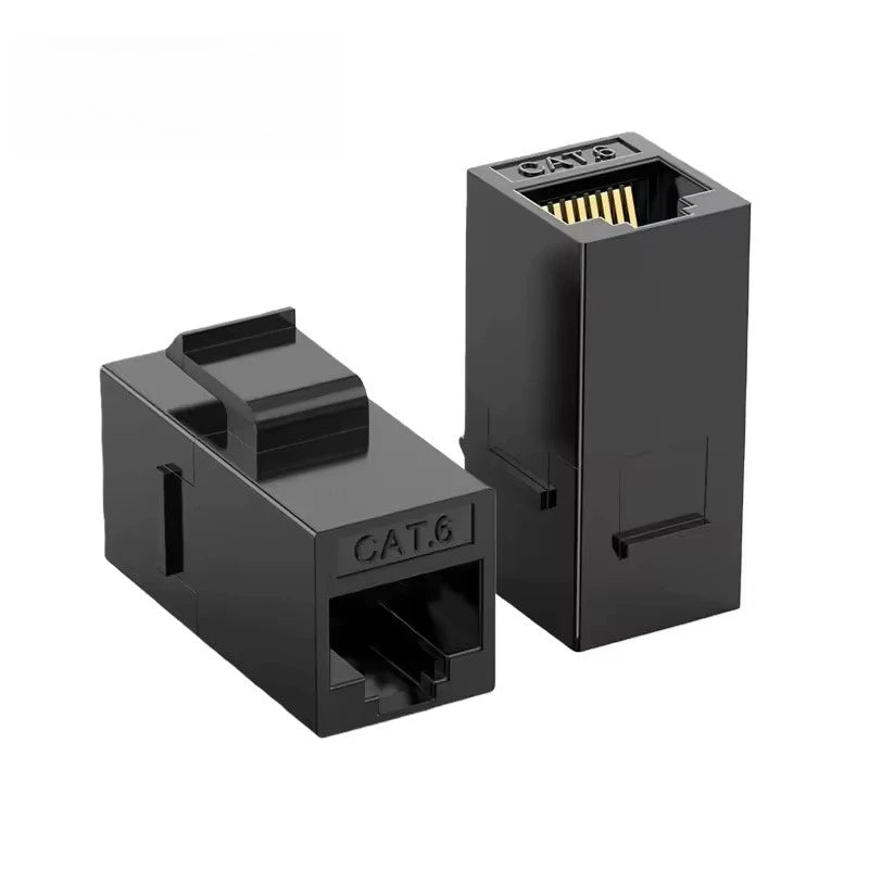 1-20Pcs 10Gbps Cat6 Keystone Coupler RJ45 Keystone Jack Couplers Female to Female Modular Connector for Patch Panel Wall Plate