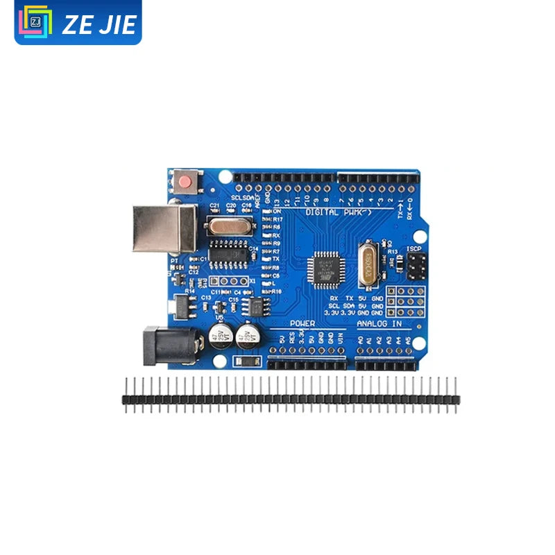 UNO R3 Development Board Kit, Improved Version ATmega328P MCU Module, Compatible with Arduino Nano