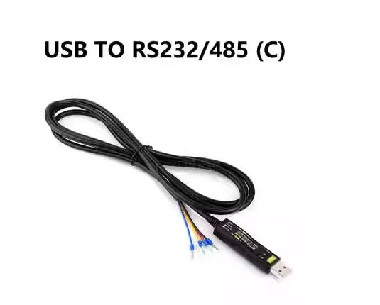 Industrial Grade USB to RS232/485 Serial Cable (C), 2m, Supports 3.3V/5V, Original FT232RNL Chip