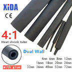 1Meter 4:1 Heat Shrink Tube With Glue Thermoretractile Heat Shrinkable Tubing Dual Wall Heat Shrink Tubing 6 8 12 16 24 40 52 72