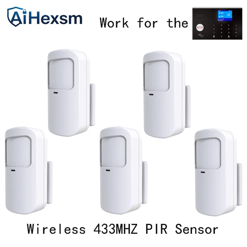 433MHz Wireless Pet-immunity PIR Motion Sensor Detector 15kg Pet Immune EV1527 Code Smart Home Security Host Alarm Accessories