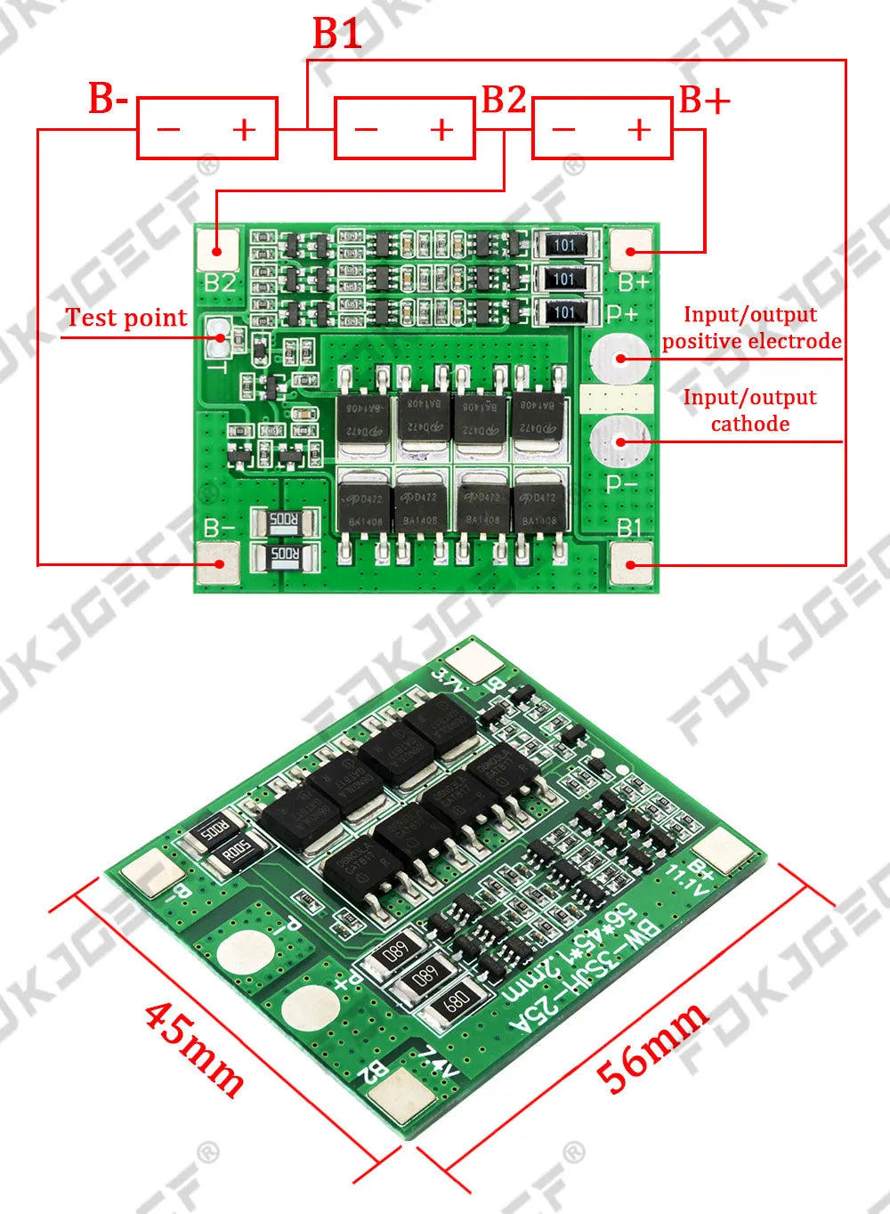 1S 2S 3S 4S 5S 6S 3A 15A 20A 30A Li-ion Lithium Battery 18650 Charger PCB BMS Protection Board For Drill Motor Lipo Cell Module