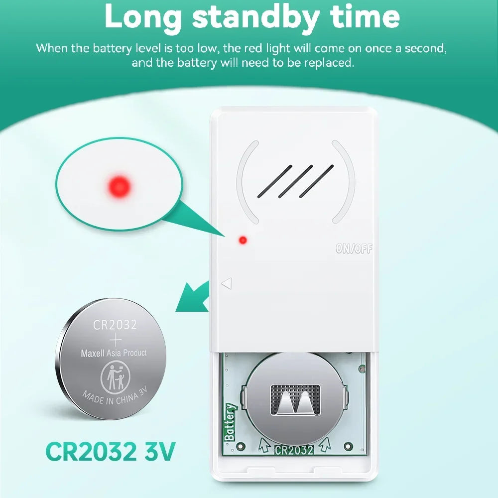 Magnetic Security Sensor Refrigerator Door Alarm Windows Open Alarms 60 Seconds Delay Loud 96 dB for Home, Store, Offic