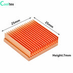 DIY Pure Copper Heatsink Skiving Fin Heat Sink Radiator Cooler for Electronic CHIP Raspberry pi Cooling Heat dissipation