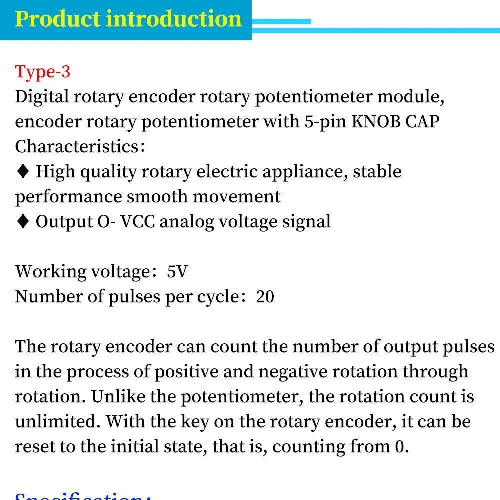 1/5/10Pcs 360 Degrees EC11 Rotary Encoder Module For Arduino Brick Sensor Switch Development Board KY-040 With Pins Liludin
