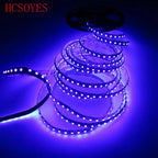 5M 3528 UV 120pcs/m Non-Warterproof White PCB Ultraviolet led strip,395nm 3528 SMD Purple 600 LED Flex Strip Light,DC12V