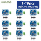 1-10PCS MCU-219 INA219 I2C port Zero drift bidirectional current power supply monitoring sensor module MCU INA 219