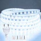 220V Led Strip 1-30m With Eu Plug 2835 Flexible Ribbon Light Waterproof Led Tape for Home Kitchen Outdoor Garden Decor Lighting