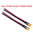 XT30U XT30 Plug Male and Female Connector with 100mm 16AWG Wire Cable for QuadcopterRC Fixed wing Lipo Battery FPV Drone charger