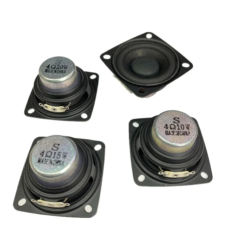SOTAMIA 2Pcs 2 Inch Square Audio Full Range HiFi Speaker 4 Ohm 8 Ohm 20W 15W 10W 4R 8R DIY Soundbar Bluetooth Speaker