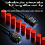 ZHICAN ZC3T Miniature Flat Photoelectric Sensor Front Side View Through Beam Diffuse Reflective